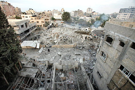 © Reuters/Suhaib Salem Zerstörtes Regierungsgebäude in Gaza