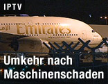 A380 der Fluglinie Emirates