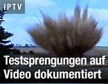 Aufnahme einer Testsprengung