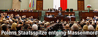 Innenansicht des polnischen Parlaments
