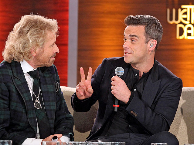 © APA/dpa/Jan Woitas Robbie Williams bei "Wetten Dass"
