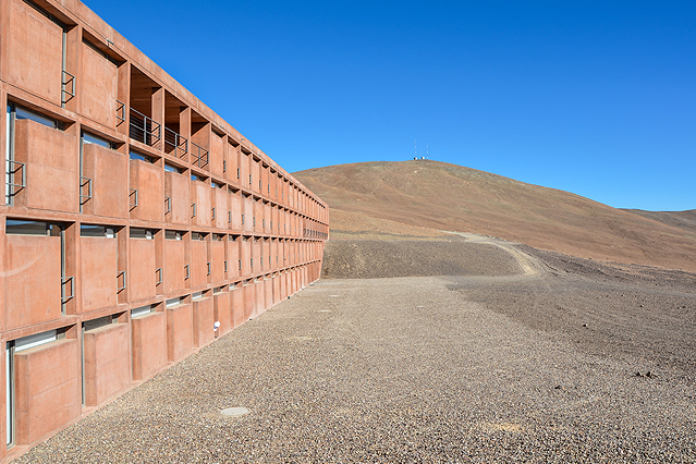 © ORF.at/Peter Prantner Blick auf die Außenfassade der ESO-Residencia
