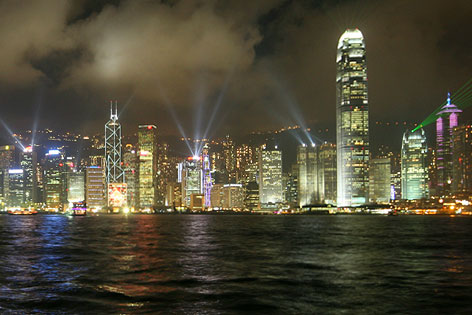 © ORF.at/Roland Winkler Skyline von Hongkong