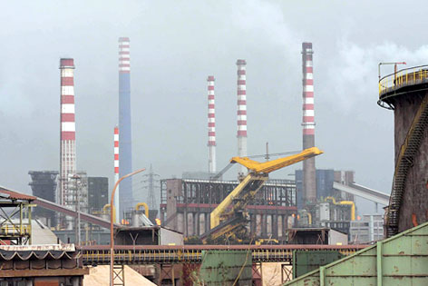 Ilva-Stahlwerk in Taranto (Italien)