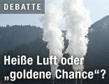 Schornsteine mit Rauch
