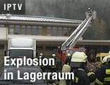Feuerwehr bei der Unfallstelle