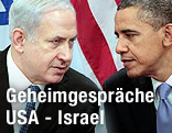 Israels Ministerpräsident Benjamin Netanjahu gemeinsam mit US-Präsident Barack Obama