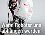 Roboter mit menschlichen Gesichtszügen