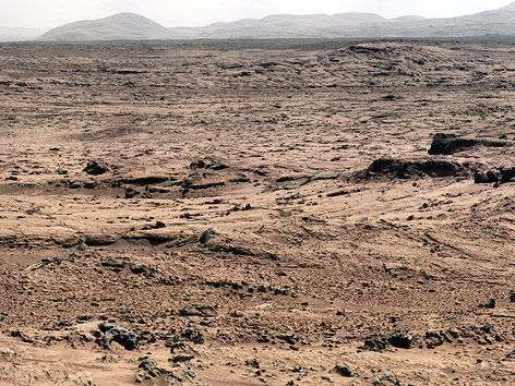 © AP/NASA/JPL-Caltech/MSSS Marslandschaft