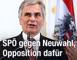 Bundeskanzler Werner Faymann (SP&Ouml;)