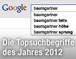 Suchefeld von Google mit dem Suchbegriff "Baumgartner"
