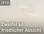 Nordkoreanische Rakete am Himmel