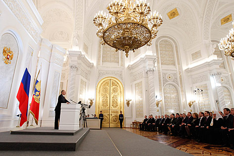© Reuters/RIA Novosti/Dmitry Astakhov Putin hält eine Rede im Kreml