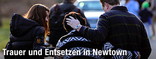 Trauernde Menschen