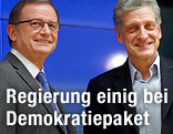 ÖVP-Klubobmann Karlheinz Kopf und SPÖ-Klubobmann Josef Cap