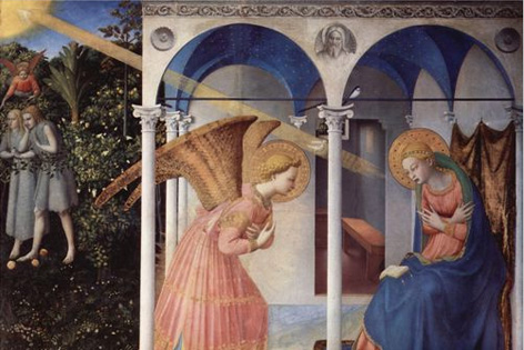 Verkündigung von Fra Angelico, Museo del Prado, Madrid