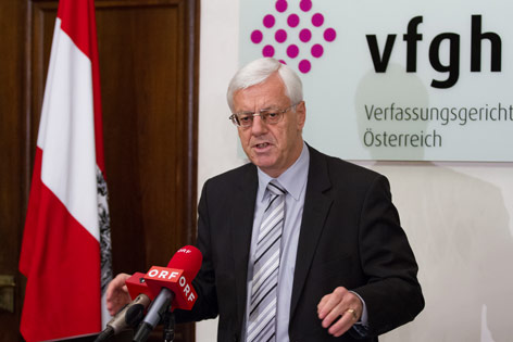 © ORF.at/Günter Hack Gerhart Holzinger, Präsident des österreichischen Verfassungsgerichtshofs