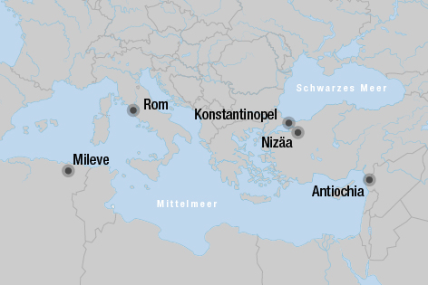 Karte vom Mittelmeerraum