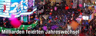 Konfetti am new Yorker Times Square