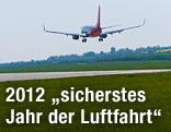 Flugzeug bei der Landung