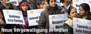 Protestierende in Neu Delhi