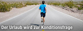 L&auml;ufer auf Stra&szlig;e