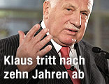 Tschechiens Präsident Vaclav Klaus