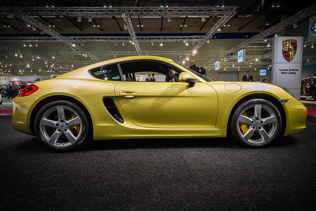 Der Porsche Cayman S auf der Vienna Autoshow