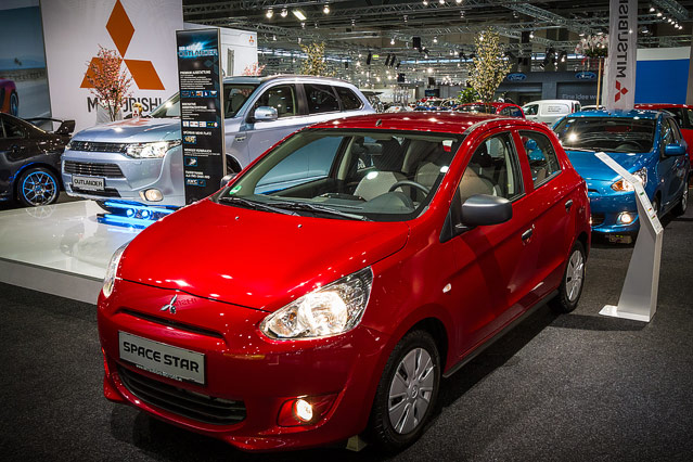 Der Mitsubishi Space Star auf der Vienna Autoshow