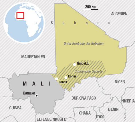 © APA/ORF.at Karte von Mali