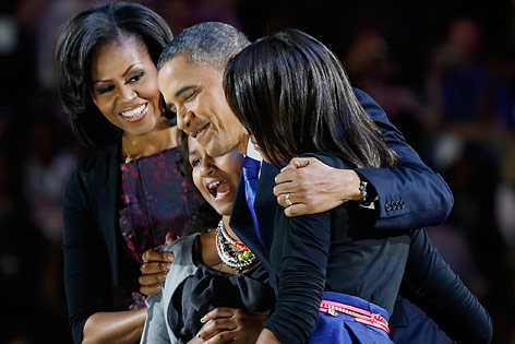 © Reuters/Larry Downing Barack Obama mit Familie