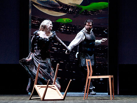 © Monika Rittershaus Patricia Bardon (Zenobia) und David Daniels (Rodamisto)