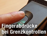 Abnahme eines Fingerabdrucks
