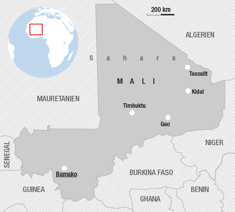 © APA/ORF.at Karte von Mali