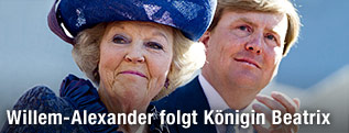 Niederl&auml;ndischer Kronprinz Willem-Alexander mit K&ouml;nigin Beatrix