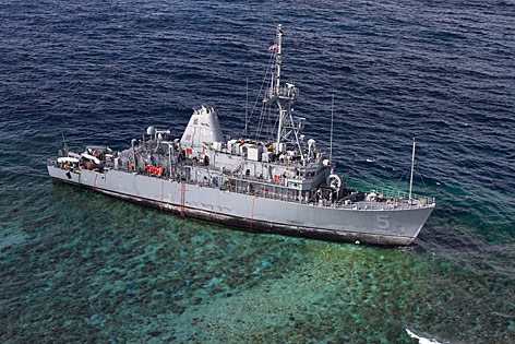 © APA/EPA/U.S. Navy/AW3 Geoffrey Trudell Kriegsschiff USS Guardian