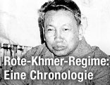 Anführer der Roten Khmer Pol Pot auf einer Archivaufnahme