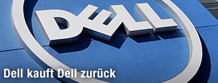 Logo der Firma Dell auf einem Geb&auml;ude