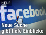 Cursor über Facebook-Logo