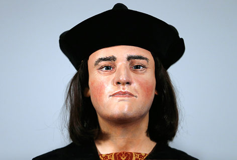 © Reuters/Andrew Winning Ein dreidimensionales Modell, das auf der Grundlage des Schädels von König Richard III. angefertigt wurde
