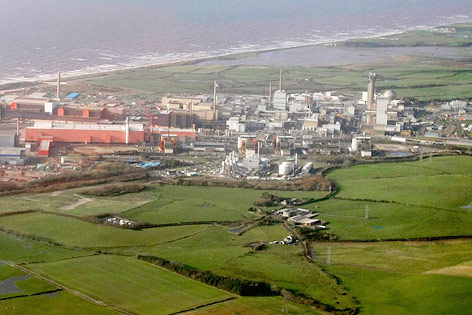 © Reuters/Phil Noble Reuters/Phil Noble Luftbild der atomaren Wiederaufbereitungsanalge in Sellafield (GB)