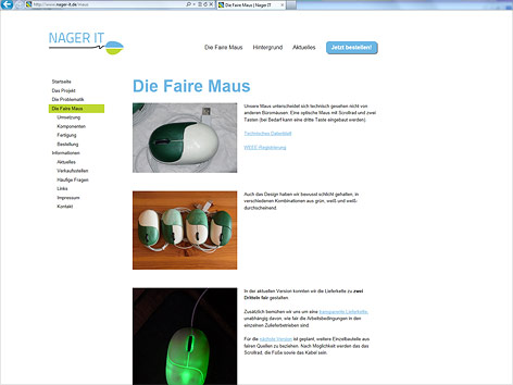 © Screenshot von nager-it.de/maus Screenshot von nager-it.de/maus