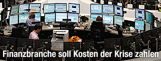 Broker in der Frankfurter Börse