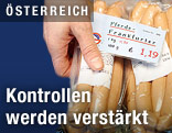Pferdefrankfurter in einem Supermarkt