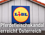 Au&szlig;enansicht einer Lidl-Filiale