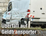 Beschädigter Geldtransporter