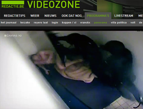© deredactie.be Einzelbild von Überwachungsvideo