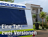 Polizeiauto vor Pistorius Haus