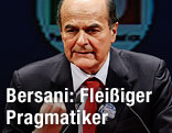 Pierluigi Bersani hält eine Rede