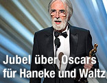 Regisseur Michael Haneke mit Oscar